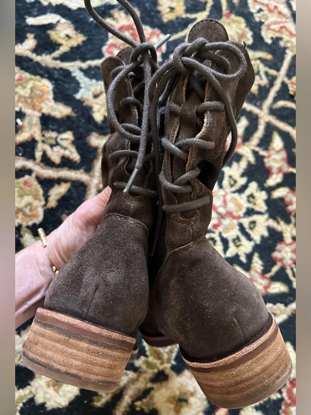 Sofft Women’s Taupe Suede Mid-Calf Boots - Picture 6 of 8